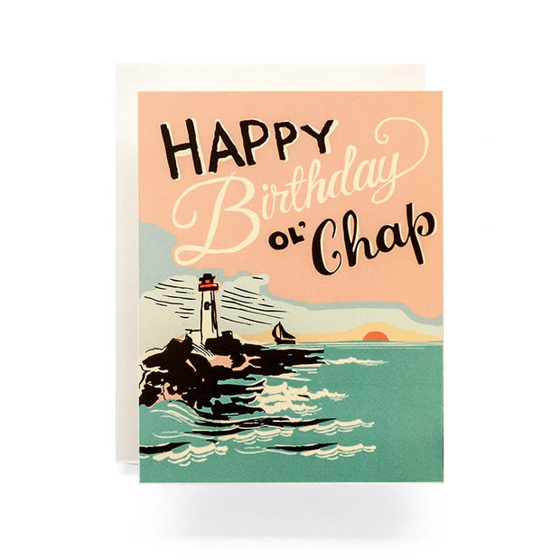Antiquaria - Lighthouse Birthday Greeting Card