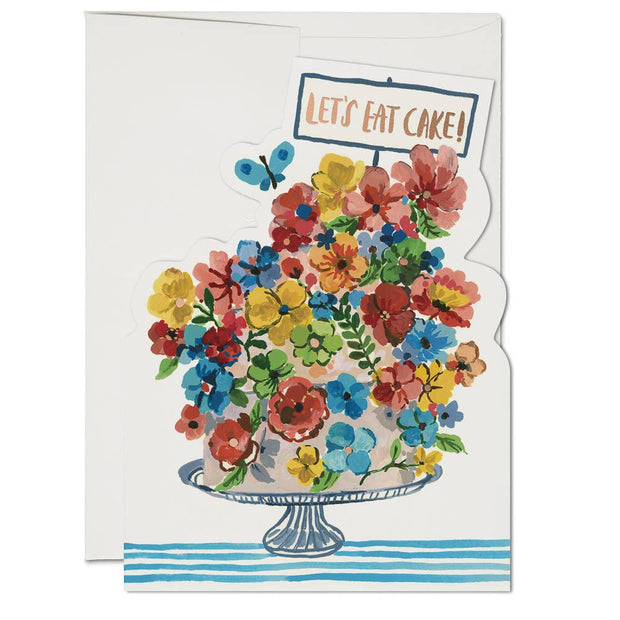 Red Cap Cards - Flower Cake