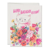 Red Cap Cards - Happy B-Day Kitten