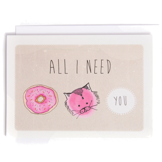 Donuts, Cats, and You Card