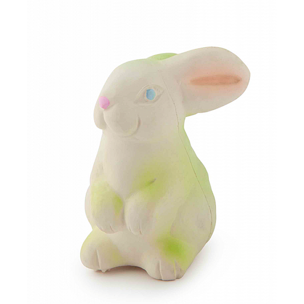 White Bunny Rubber Toy
