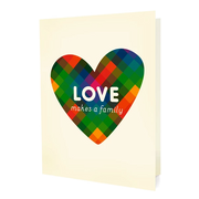 Night Owl Paper Goods - Patchwork Heart Love Card